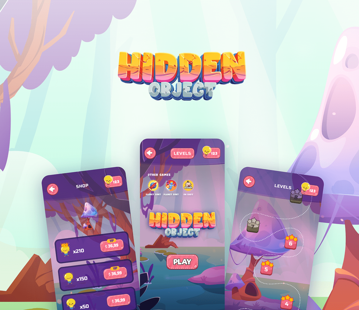 Hidden Object Mobile Game UI :: Behance How To Find Hidden Gems In Mobile Gaming