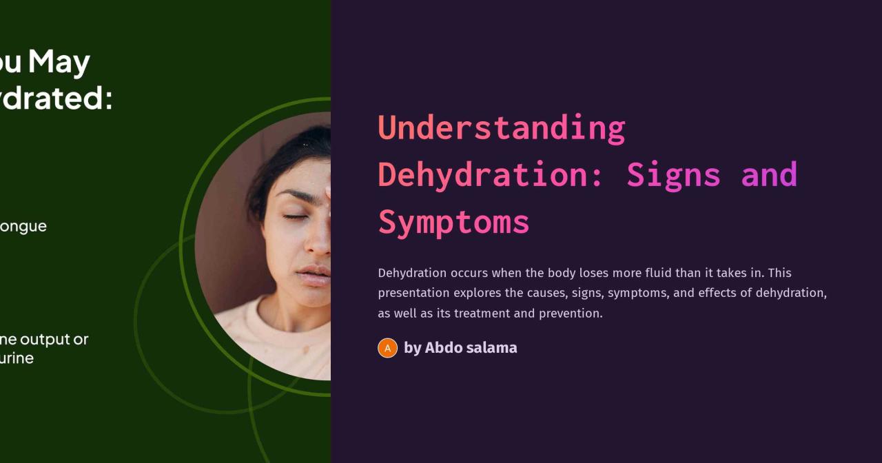 Recognizing Dehydration Symptoms: Key Signs to Watch Out For What Are The Signs Of Dehydration In Adults
