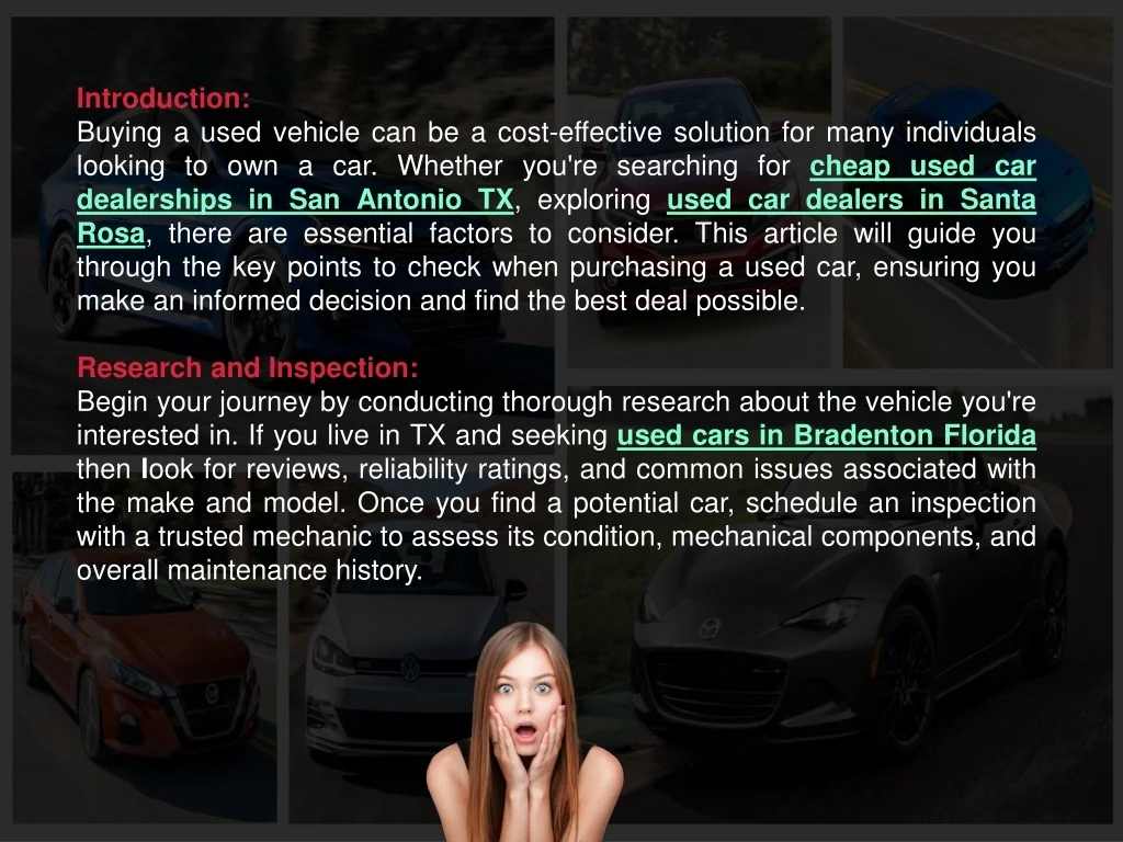 What To Consider When Buying A Used Vehicle