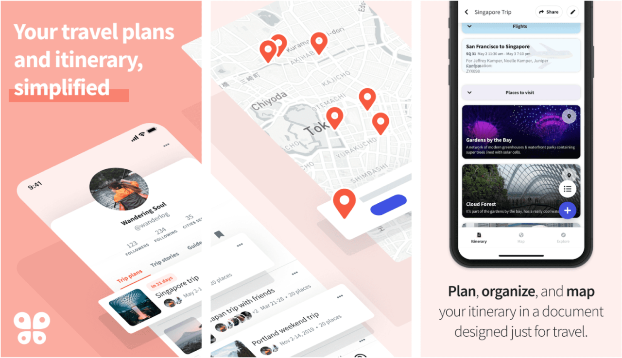 Best apps for organizing travel itineraries